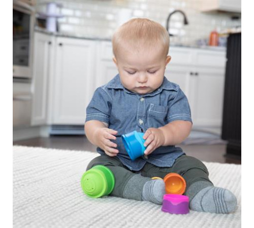 Пірамідка Fat Brain Toys dimpl stack Чашки (F293ML) Пірамідка Fat Brain Toys dimpl stack Чашки (F293ML)