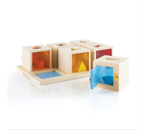 Сортер Guidecraft Manipulatives Коробочки з геометричними фігурами (G5058) Сортер Guidecraft Manipulatives Коробочки з геометричними фігурами (G5058)