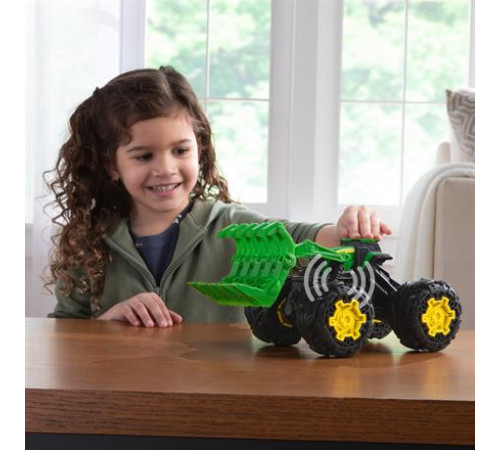 Машинка Трактор John Deere Kids Monster Treads з ковшем і великими колесами (47327) Машинка Трактор John Deere Kids Monster Treads з ковшем і великими колесами (47327)