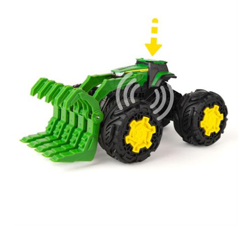 Машинка Трактор John Deere Kids Monster Treads з ковшем і великими колесами (47327) Машинка Трактор John Deere Kids Monster Treads з ковшем і великими колесами (47327)