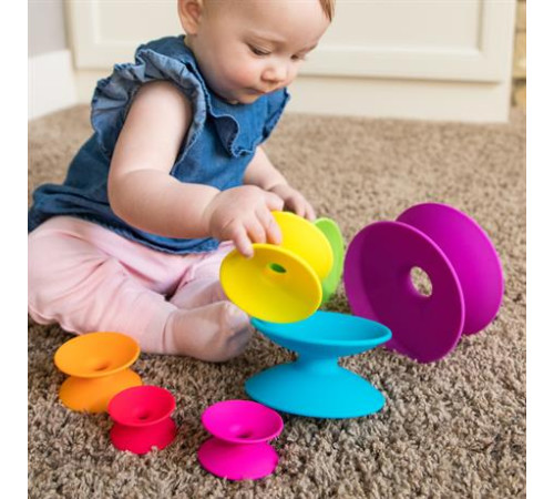 Пірамідка Fat Brain Toys Spoolz Кольорові котушки (FA181-1)