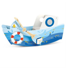 Гойдалка Hape E1214 Капітанський човен, 79 х 36,7 х 31,8 см - різнокольорова