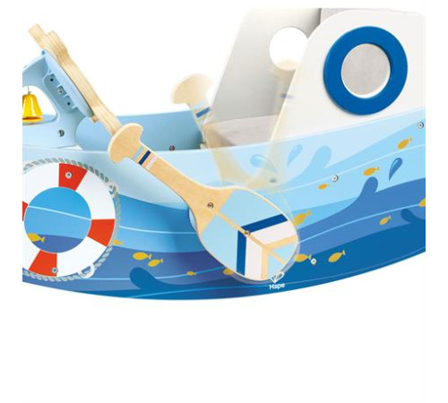 Гойдалка Hape E1214 Капітанський човен, 79 х 36,7 х 31,8 см - різнокольорова
