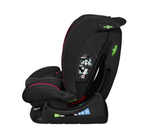 Дитяче автокрісло Lionelo AART I-SIZE 50,5 х 45,5 х 57-75 см - чорно-червоне