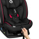 Дитяче автокрісло Lionelo AART I-SIZE 50,5 х 45,5 х 57-75 см - чорно-червоне