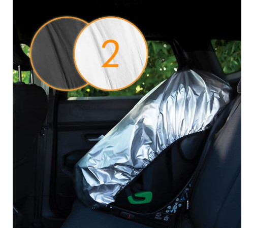 Сонцезахисний чохол Lionelo THERMALCOVER SILVER - сірий