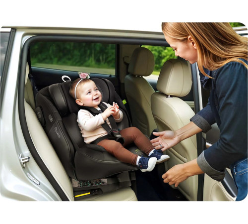 Автокрісло Nukido Aero Line ISOFIX 0-36 кг, чорне