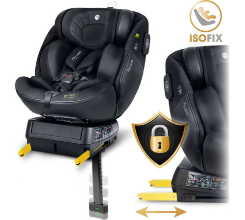 Автокрісло Nukido Aero Line ISOFIX 0-36 кг, чорне