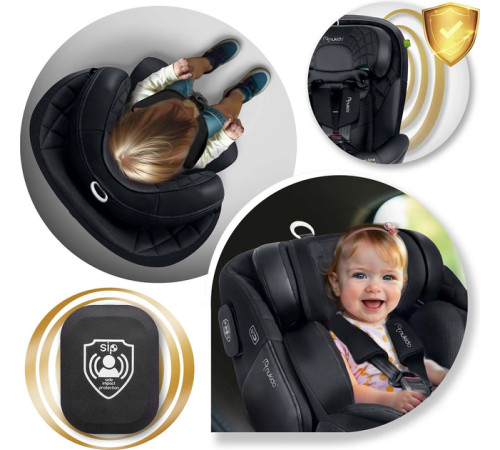 Автокрісло Nukido Aero Line ISOFIX 0-36 кг, чорне
