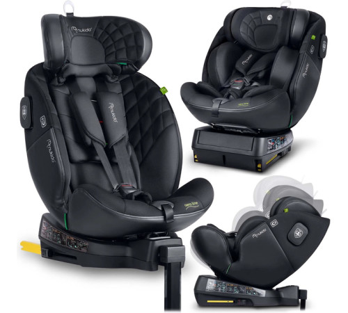 Автокрісло Nukido Aero Line ISOFIX 0-36 кг, чорне