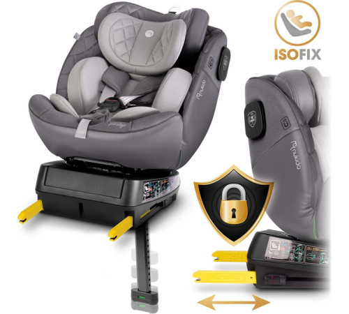 Автокрісло Nukido Prestige Line ISOFIX 0-36 кг, сіре