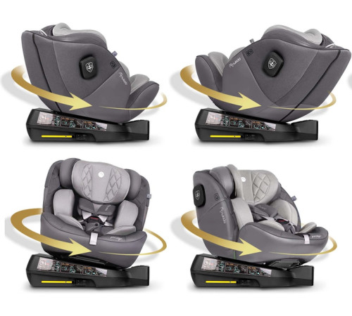 Автокрісло Nukido Prestige Line ISOFIX 0-36 кг, сіре