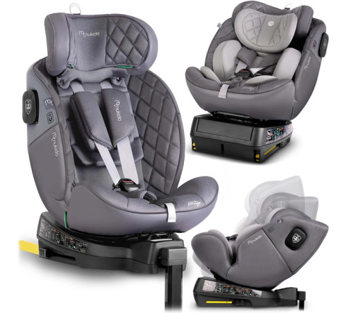Автокрісло Nukido Prestige Line ISOFIX 0-36 кг, сіре