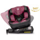 Автокрісло Nukido Prestige Line ISOFIX 0-36 кг, чорно-рожеве