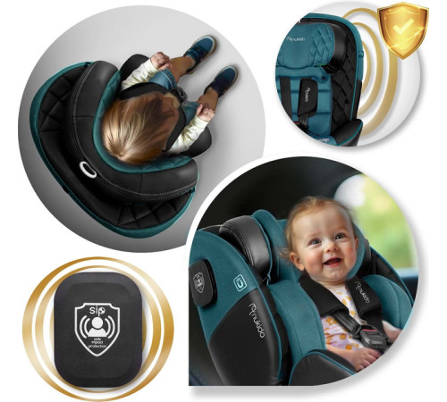 Автокрісло Nukido Prestige Line ISOFIX 0-36 кг, чорно-синє