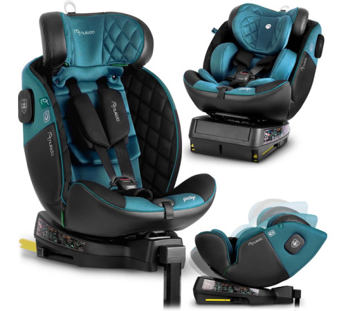 Автокрісло Nukido Prestige Line ISOFIX 0-36 кг, чорно-синє