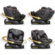 Автокрісло Nukido Prestige Line ISOFIX 0-36 кг, чорно-сіре