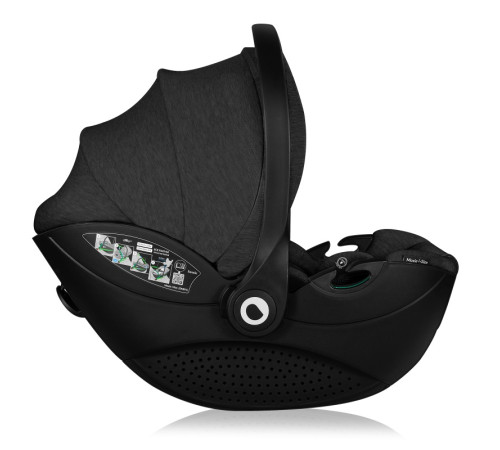 Дитяче автокрісло Lionelo MOXIE I-SIZE BLACK CARBON - чорне