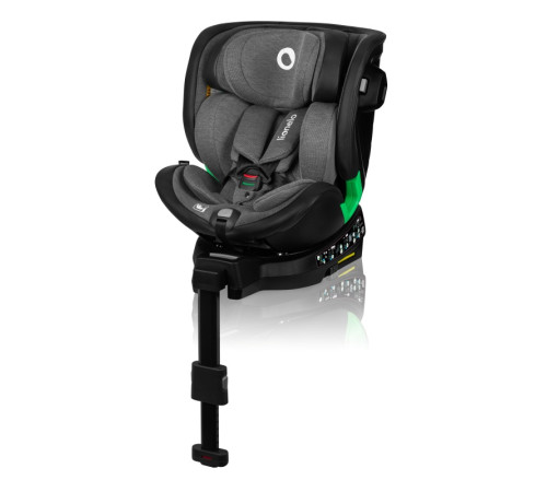Дитяче автокрісло Lionelo HARMONY I-SIZE 54 х 44 х 59 см - чорно-сіре