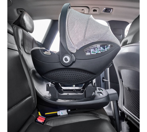 База з автокріслом Lionelo MOXIE I-SIZE SET BLACK CARBON - чорна