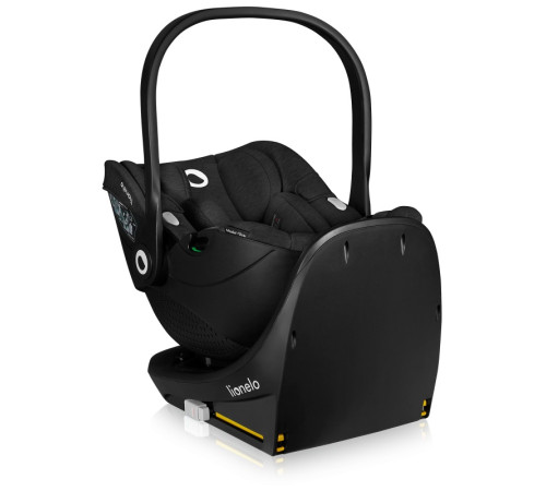 База з автокріслом Lionelo MOXIE I-SIZE SET BLACK CARBON - чорна