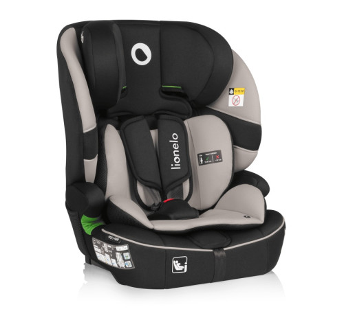 Дитяче автокрісло Lionelo BILLY I-SIZE BEIGE LATTE - чорно-бежеве