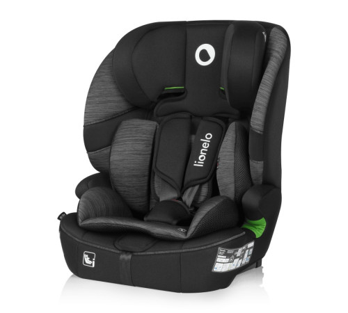 Дитяче автокрісло Lionelo BILLY I-SIZE BLACK GREY - чорно-сіре