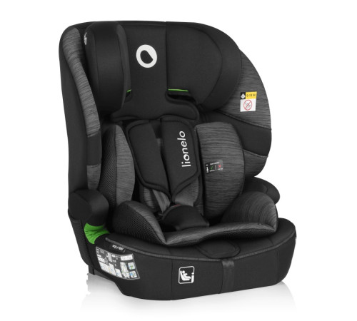 Дитяче автокрісло Lionelo BILLY I-SIZE BLACK GREY - чорно-сіре