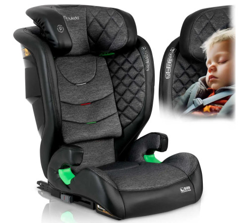 Автокрісло Nukido Louis чорно-сіре 15-36 кг ISOFIX Автокрісло Nukido Louis чорно-сіре 15-36 кг ISOFIX
