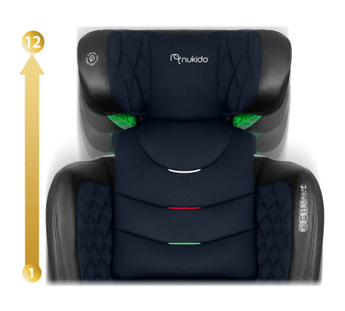 Автокрісло Nukido Louis чорно-синє 15-36 кг ISOFIX Автокрісло Nukido Louis чорно-синє 15-36 кг ISOFIX
