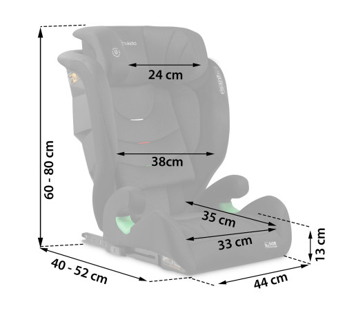 Автокрісло Nukido Louis Soft чорне 15-36 кг ISOFIX Автокрісло Nukido Louis Soft чорне 15-36 кг ISOFIX