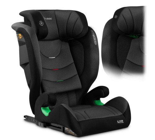 Автокрісло Nukido Louis чорно-сіре 15-36 кг ISOFIX Автокрісло Nukido Louis чорно-сіре 15-36 кг ISOFIX