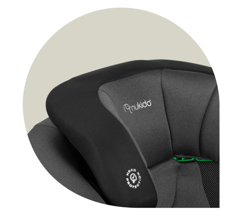 Автокрісло Nukido Louis чорно-сіре 15-36 кг ISOFIX Автокрісло Nukido Louis чорно-сіре 15-36 кг ISOFIX