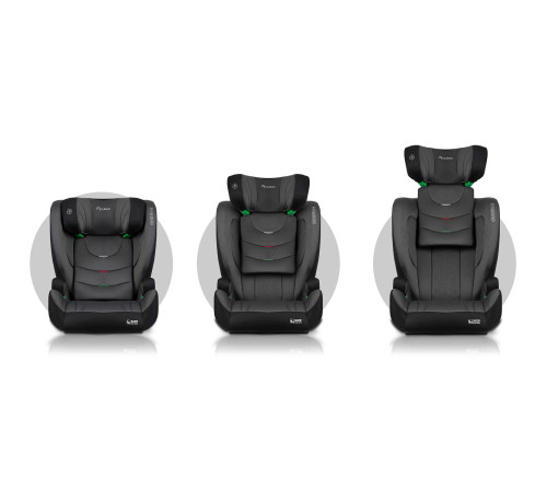 Автокрісло Nukido Louis чорно-сіре 15-36 кг ISOFIX Автокрісло Nukido Louis чорно-сіре 15-36 кг ISOFIX