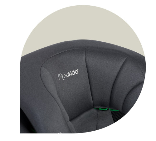 Автокрісло Nukido Louis Soft ISOFIX 15-36 кг, сіре