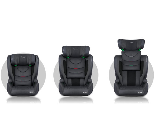 Автокрісло Nukido Louis Soft ISOFIX 15-36 кг, сіре