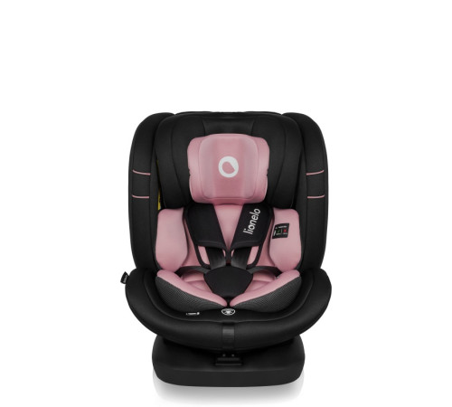 Дитяче автокрісло Lionelo BASTIAAN I-SIZE PINK ROSE - чорно-рожеве
