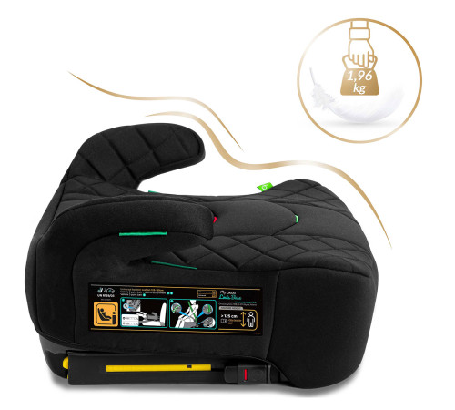 Бустер Nukido Louis ISOFIX 710200 125-150 см, чорний