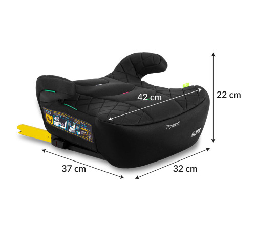 Бустер Nukido Louis ISOFIX 710200 125-150 см, чорний