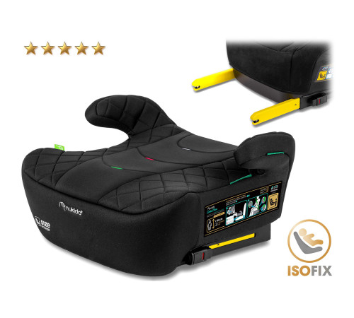 Бустер Nukido Louis ISOFIX 710200 125-150 см, чорний