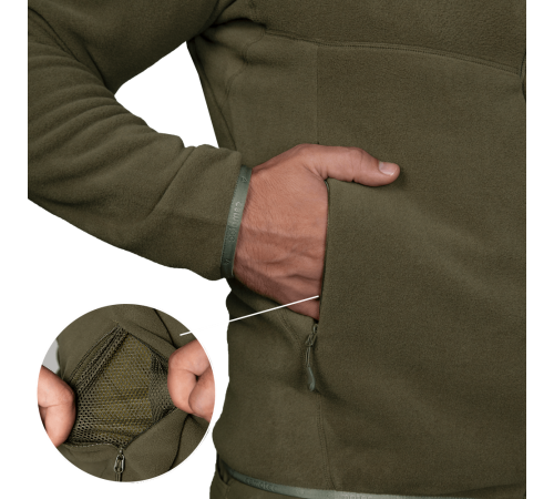 Флісова кофта Army Himatec Pro Олива (7400), XXL Флісова кофта Army Himatec Pro Олива (7400), XXL