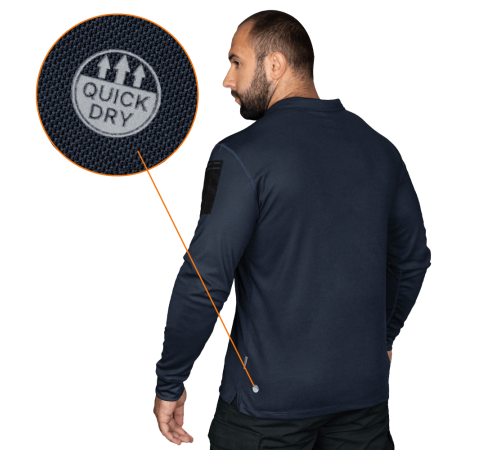 Поло Patrol Long LT CoolPass Pique Light Темно-синє (7297), XL Поло Patrol Long LT CoolPass Pique Light Темно-синє (7297), XL