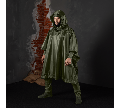 Пончо Pilgrim 2.0 StormNet Олива(8447) Пончо Pilgrim 2.0 StormNet Олива(8447)