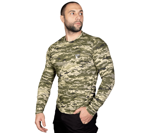 Лонгслів Bavovna Cotton Піксель (6676), S Лонгслів Bavovna Cotton Піксель (6676), S