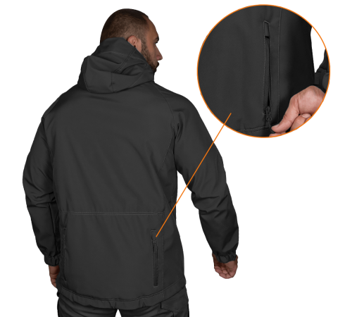 Куртка Stalker SoftShell Чорна (7226), XXL Куртка Stalker SoftShell Чорна (7226), XXL