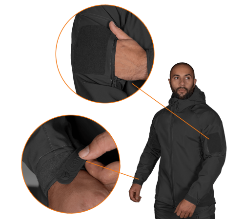 Куртка Stalker SoftShell Чорна (7226), XXL Куртка Stalker SoftShell Чорна (7226), XXL