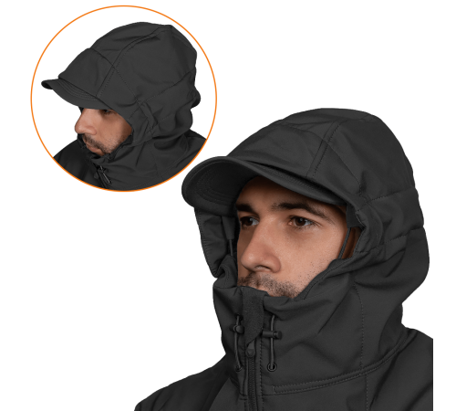 Куртка Stalker SoftShell Чорна (7226), XXL Куртка Stalker SoftShell Чорна (7226), XXL