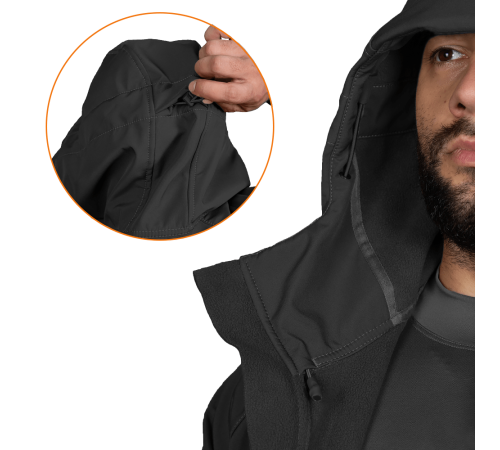 Куртка Stalker SoftShell Чорна (7226), XXL Куртка Stalker SoftShell Чорна (7226), XXL
