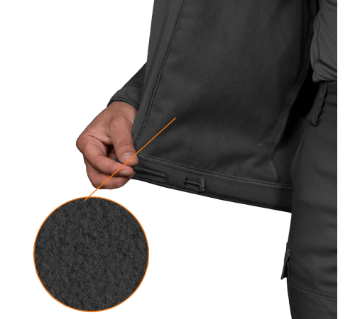 Куртка Stalker SoftShell Чорна (7226), XXL Куртка Stalker SoftShell Чорна (7226), XXL
