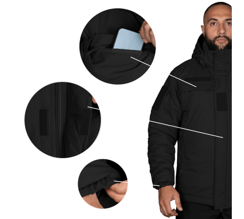 Куртка Patrol System 4.0 RainWall Чорна (8301), XXL